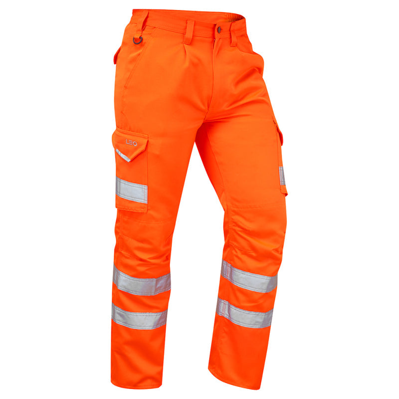 Essential Hi Vis Cargo Trousers Leo Workwear