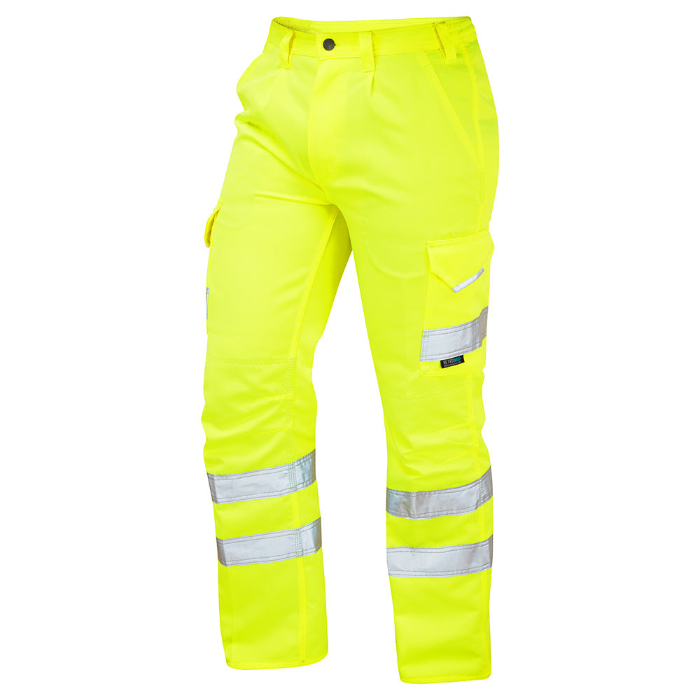 Essential Hi Vis Cargo Trousers Leo Workwear