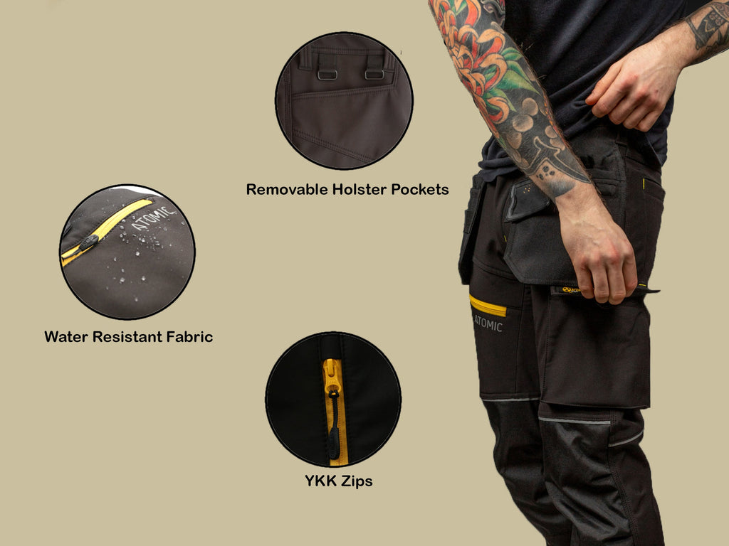 Impact Hi Vis Softshell Trouser Atomic Workwear