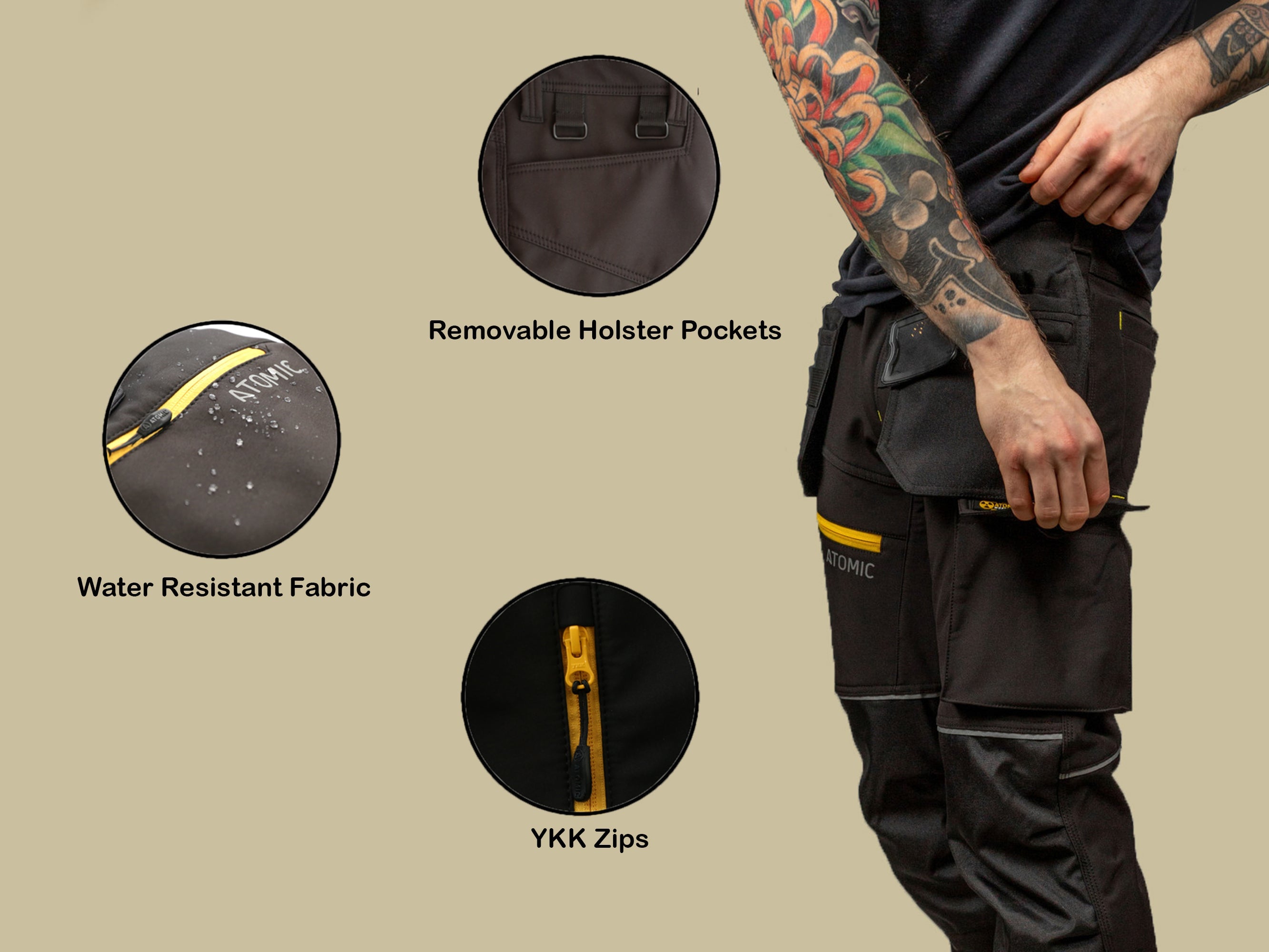 Impact Hi Vis Softshell Trouser Atomic Workwear