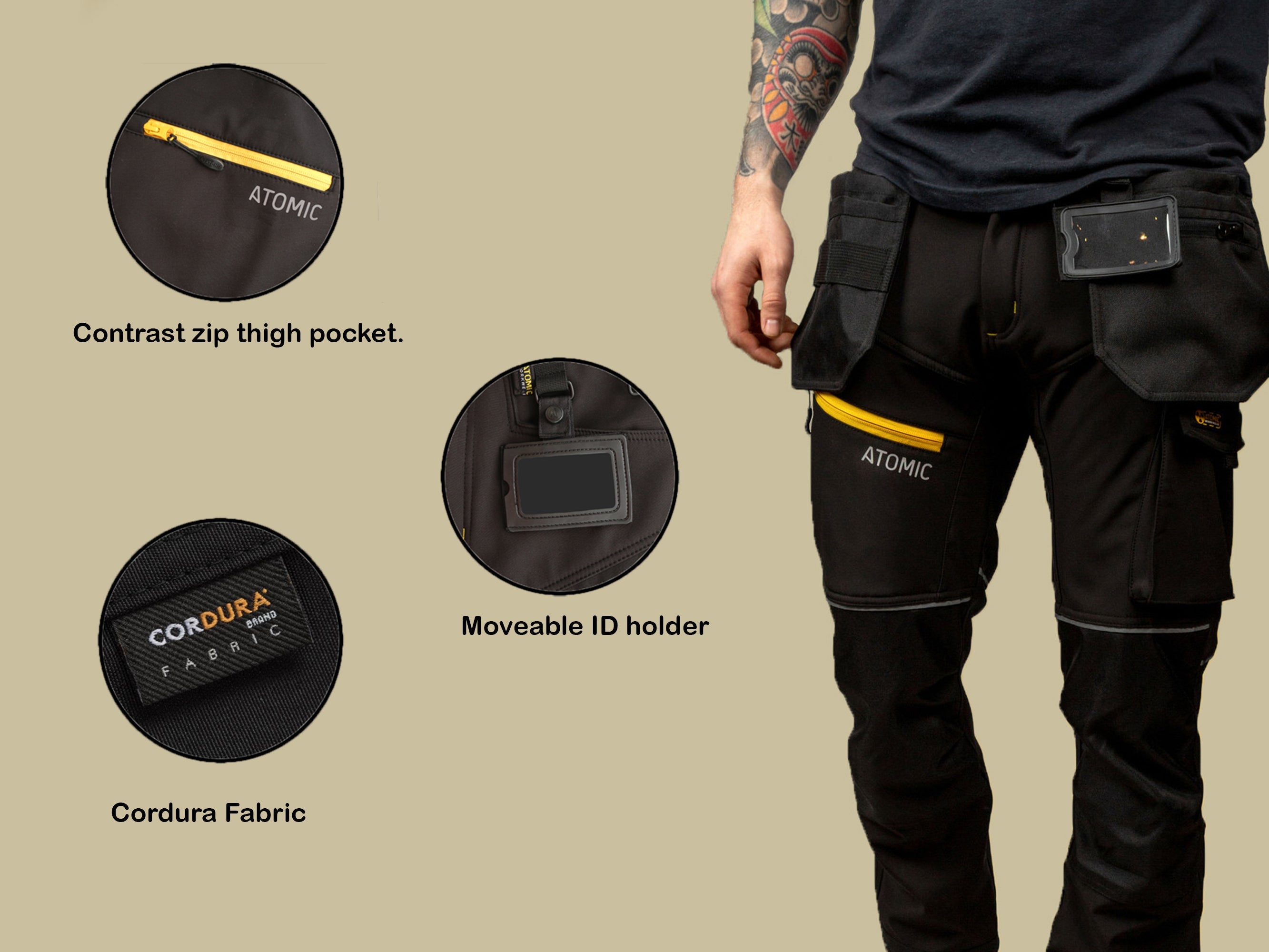 Impact Hi Vis Softshell Trouser Atomic Workwear