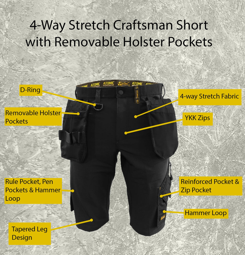 Craftsman Stretch Work Shorts Atomic Workwear