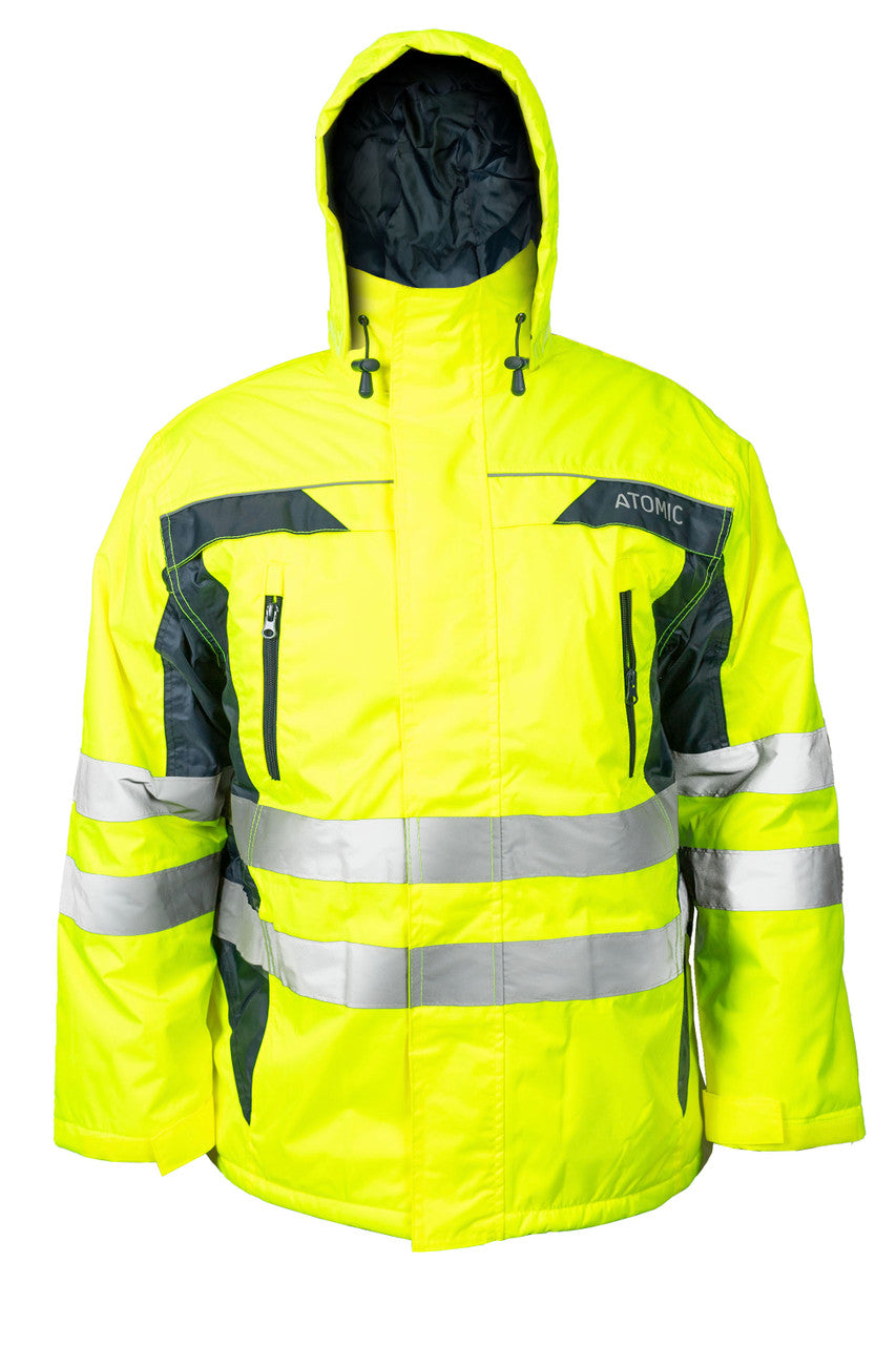 Padded Hi Vis Winter Jacket Atomic Workwear