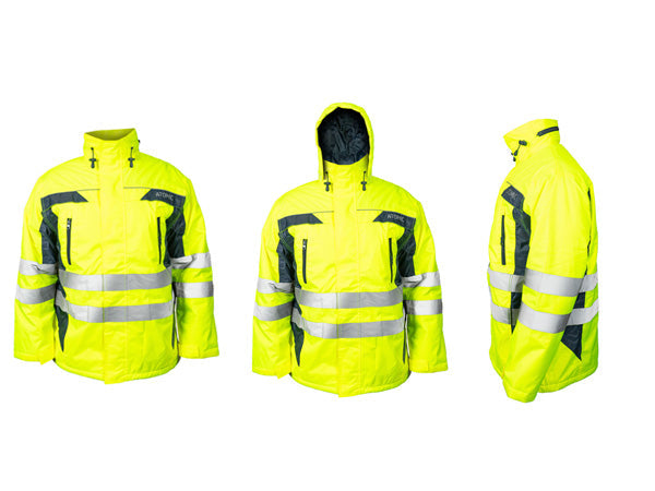 Padded Hi Vis Winter Jacket Atomic Workwear