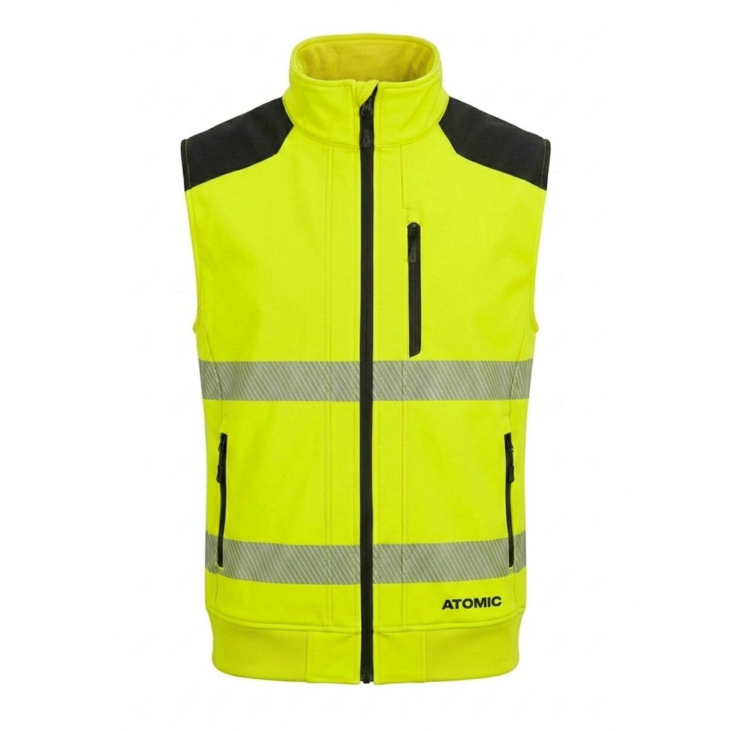 Atomic Workwear Kinetic Slim Fit Stretch Hi VIS Gilet Yellow