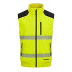 Atomic Workwear Kinetic Slim Fit Stretch Hi VIS Gilet Yellow