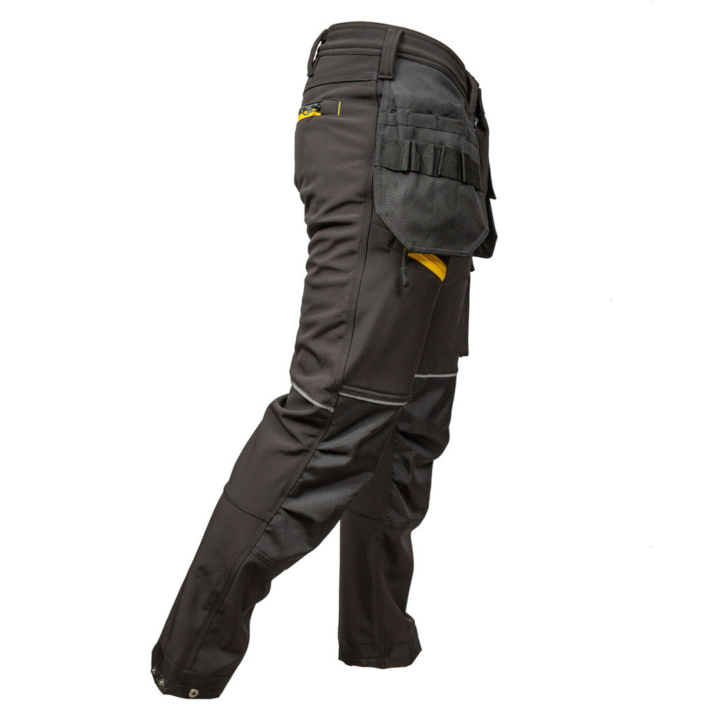 Impact Softshell Work Trouser Black Side