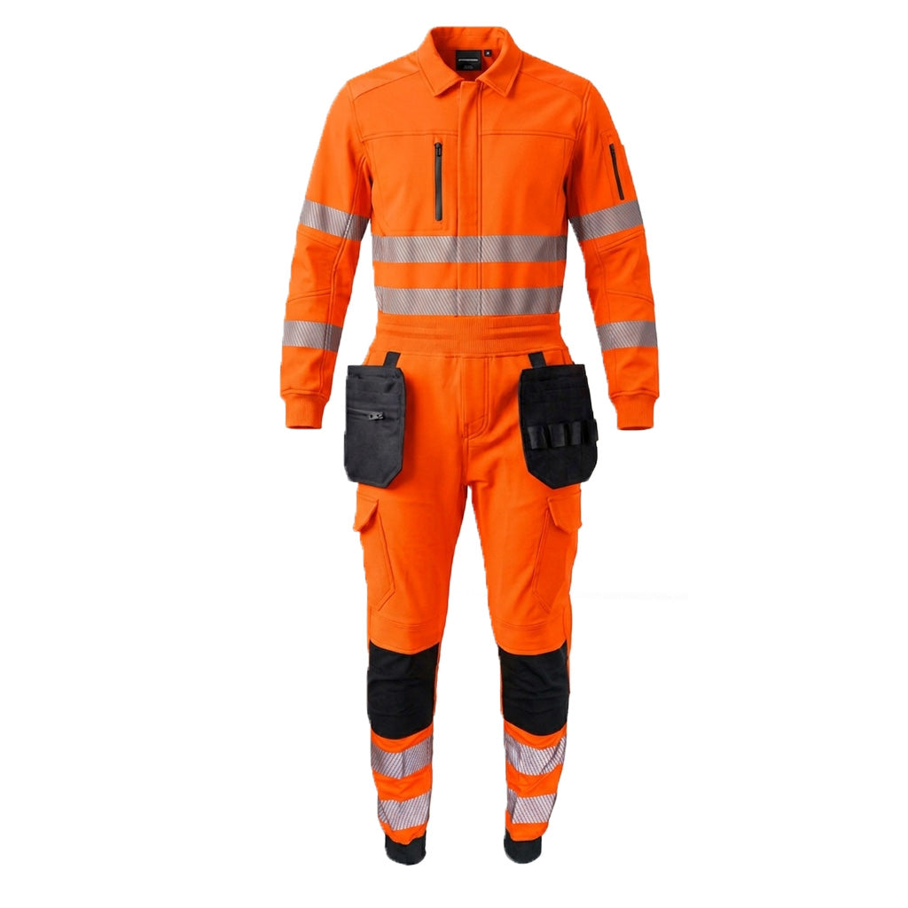 Kinetic Stretch Hi Vis Coverall Atomic Workwear