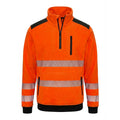 Kinetic Hi Vis Quarter Zip Jumper Orange