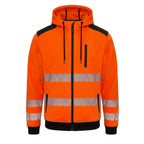 Kinetic Hi Vis Zip Hoodie  Orange